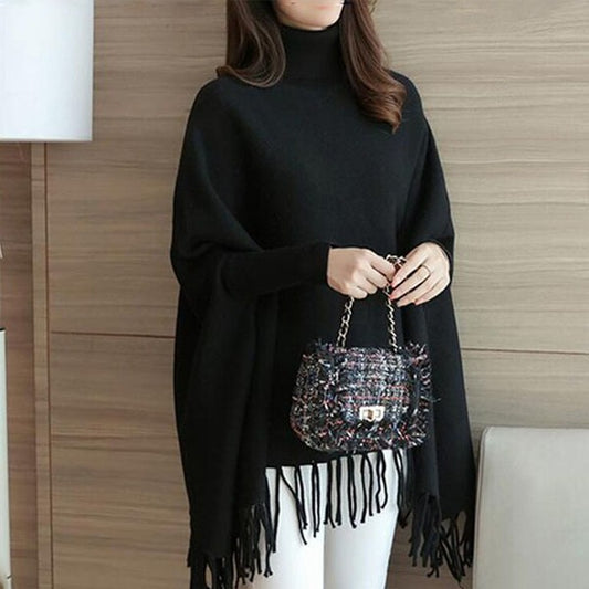 Winter Fleece Poncho for Women
