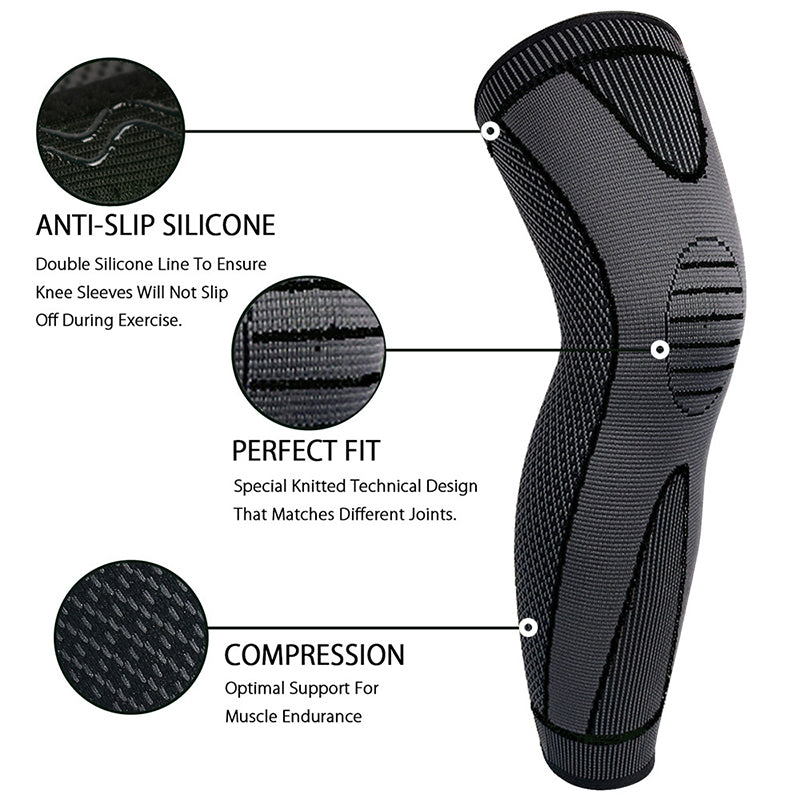 Full Leg Knee Pads with Support Belt