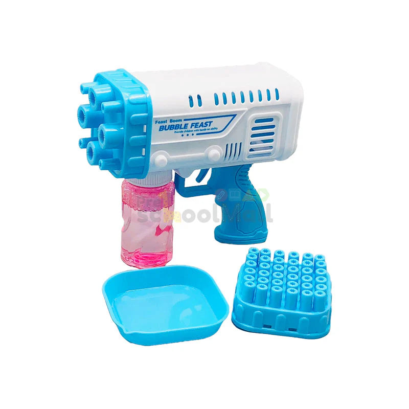 Bubble Bazooka Pro: Electric 2-In-1 Rocket Bubble Gun — Fast Bubbles For Parties, Beach & Backyard Fun