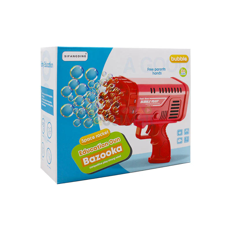 Bubble Bazooka Pro: Electric 2-In-1 Rocket Bubble Gun — Fast Bubbles For Parties, Beach & Backyard Fun