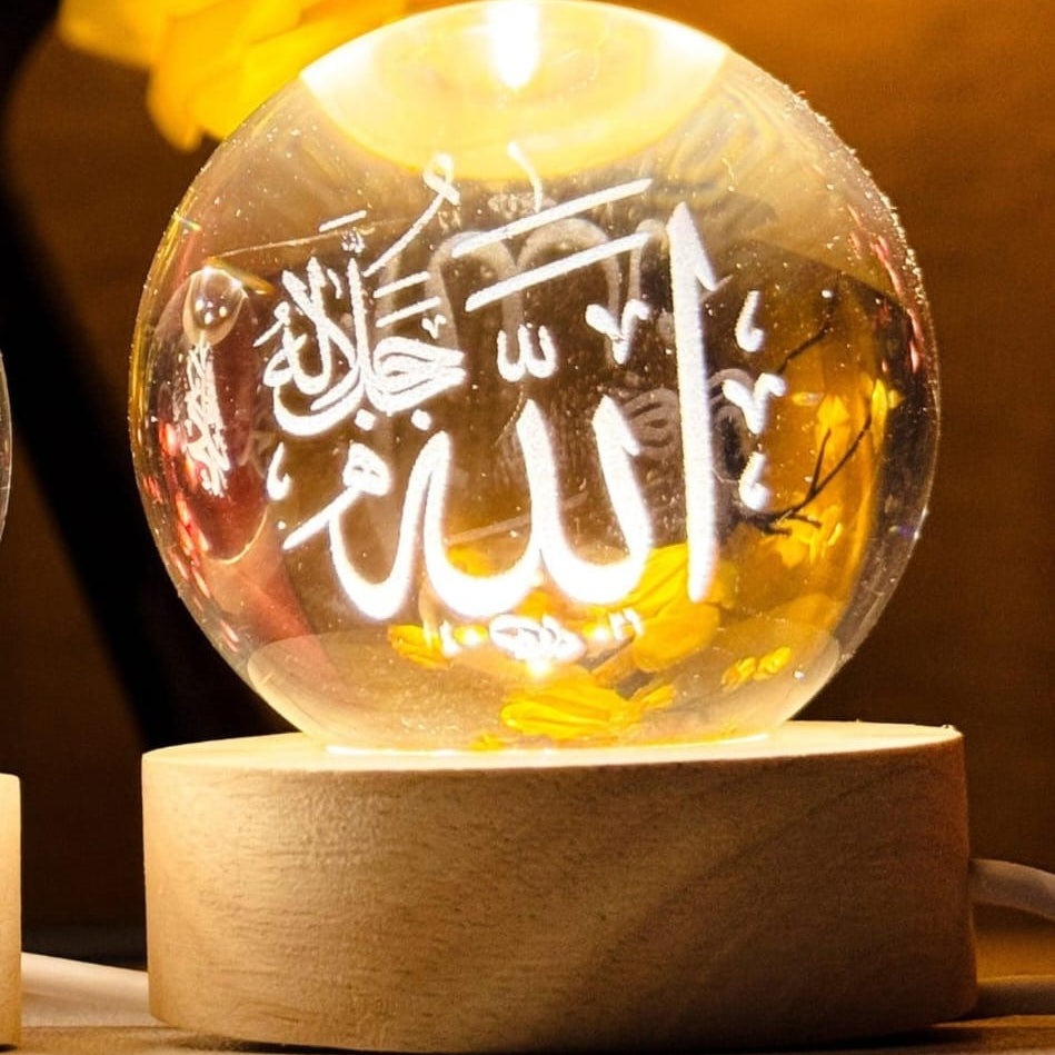 Crystal Ball 3D Arabic Night Lamp